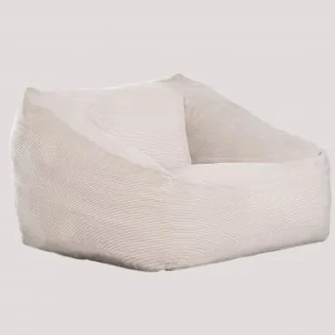 Pufa Fotel Tapicerowany Thiago ↔︎ 110 Cm & Sztruksu Marrón Trigo - Sklum