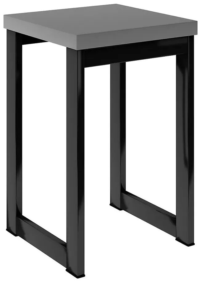 Loftowy Taboret Metalowy Kwadratowy Amfo