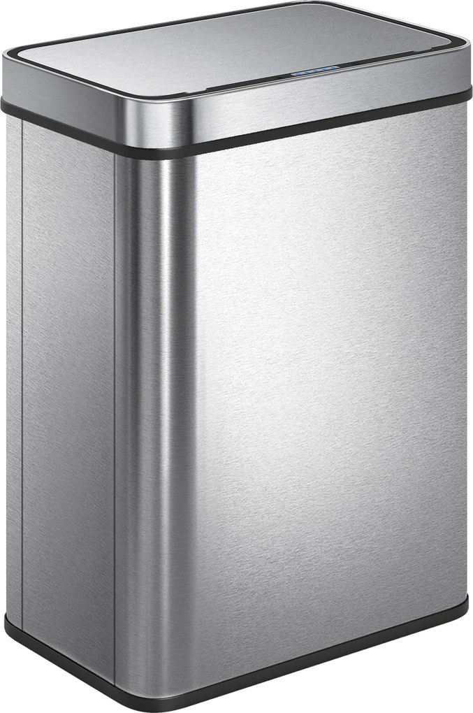 HOMCOM Kosz na śmieci 50L z czujnikiem, automatyczna pokrywa, stal nierdzewna, wielofunkcyjny, srebrny | Aosom PL