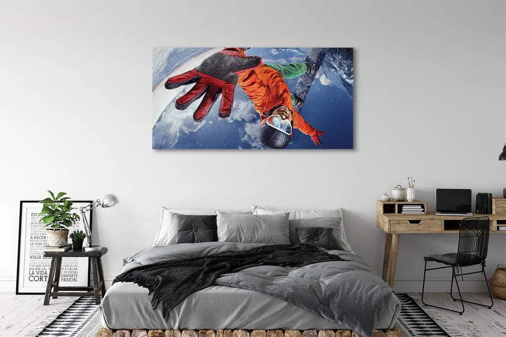 Zdjęcie na płótnie Pasjonat Sportów Zimowych