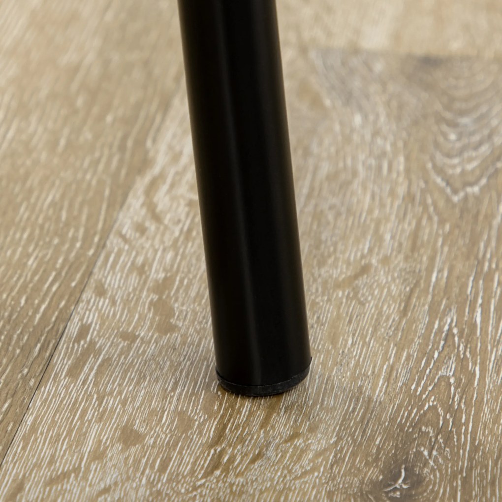 HOMCOM Zestaw bistro 3-częściowy Stół i 2 krzesła Współczesny design Czarny Idealny do małych przestrzeni | Aosom PL