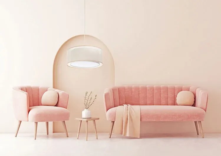 Kremowa nowoczesna duża lampa wisząca 4X S436 G1-E28