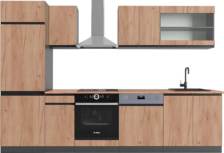 Aneks kuchenny złoty dąb power/antracyt 300x60x81.6 r-line