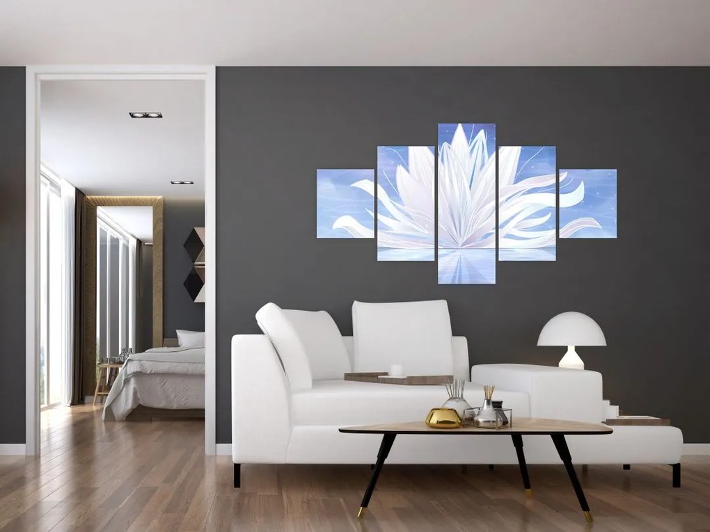 Obraz - Kwiat lotosu (125x70 cm)