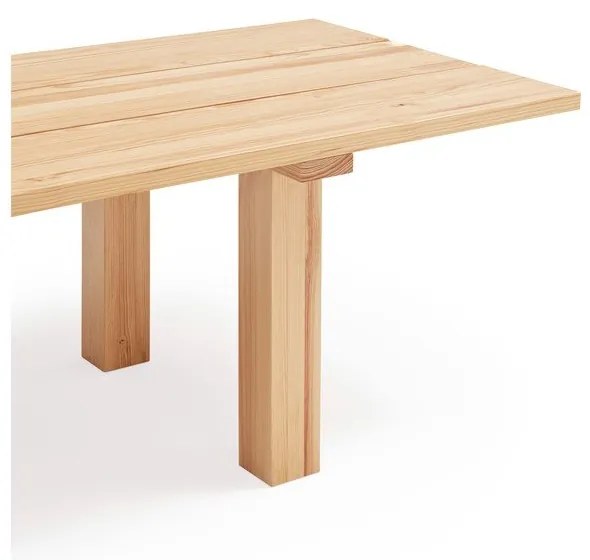 Stół z blatem z drewna sosnowego 100x260 cm Banda – Teulat
