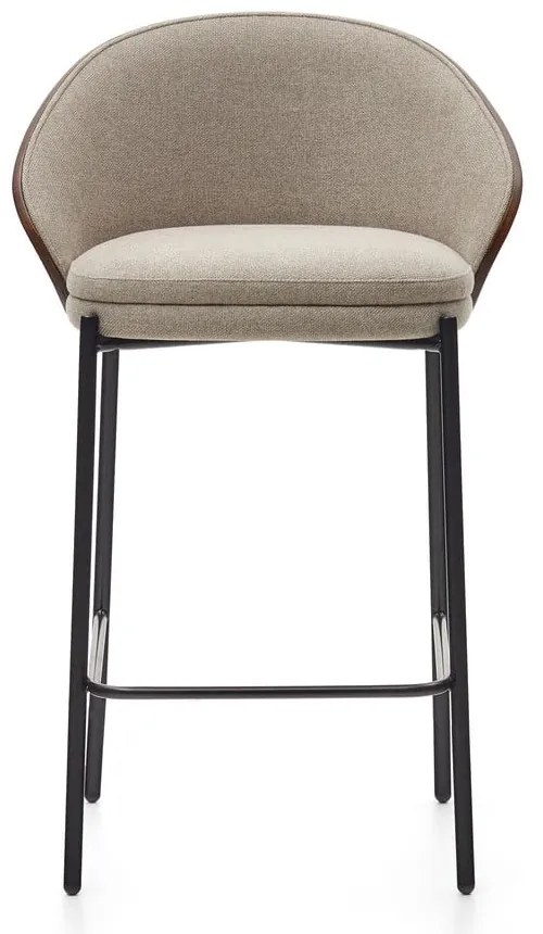 Brązowo-beżowy hoker (wysokość siedziska 65 cm) Eamy – Kave Home
