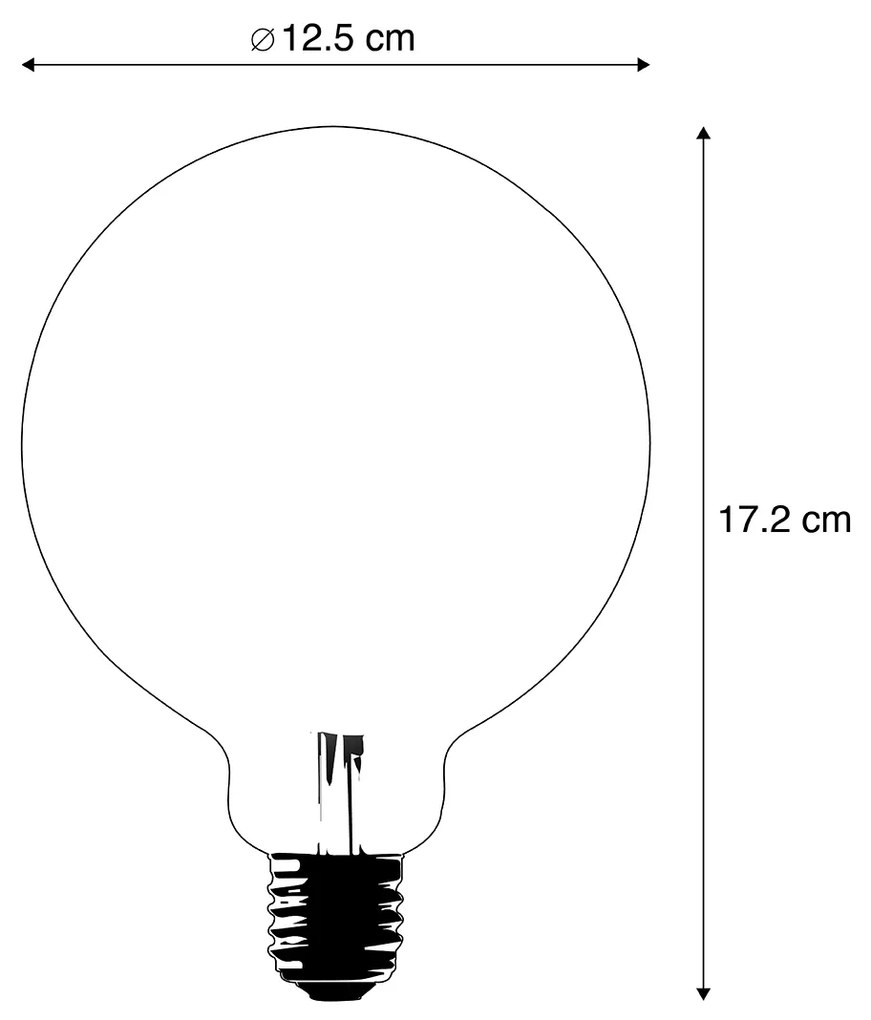 Zestaw 5 inteligentnych żarówek LED E27 G125 Gold 4,9W 470lm 1800-4000K