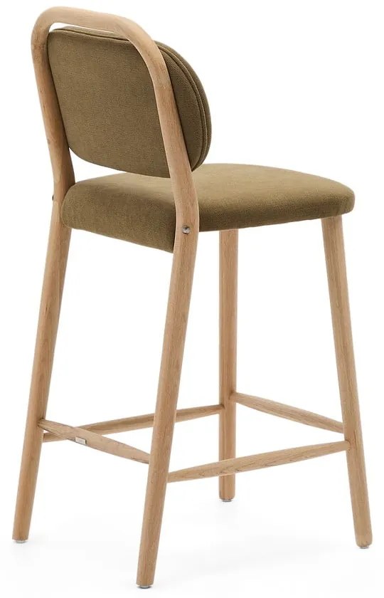 Hoker w kolorze khaki (wysokość siedziska 66 cm) Helda – Kave Home