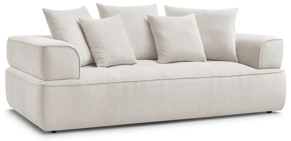 Beżowa sofa z tkaniny szenilowej 237 cm Whesley – Bobochic Paris