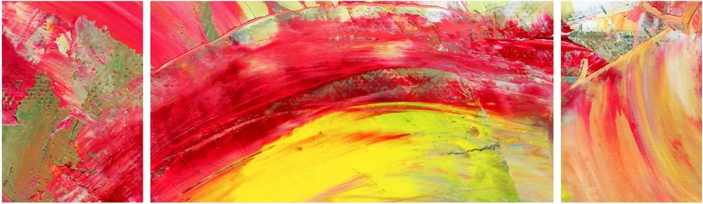 Obraz abstrakcji - malarstwo (170x50 cm)