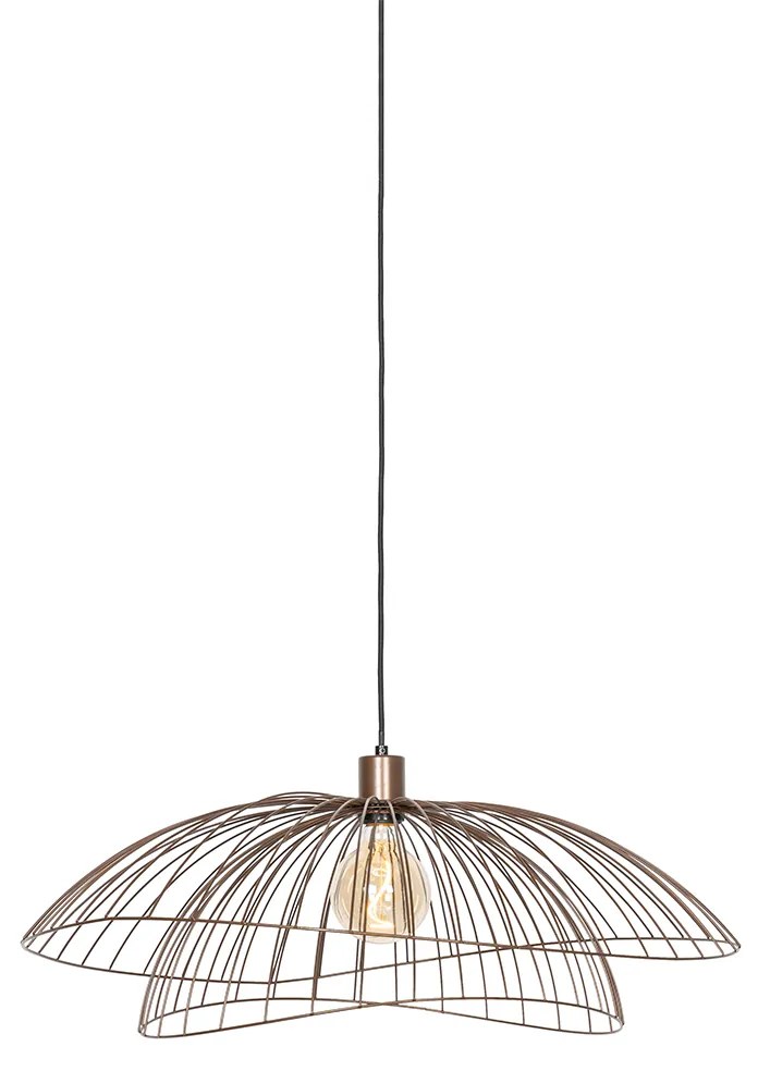 Designerska lampa wisząca brązowa 45 cm - PuaDesignerski Oswietlenie wewnetrzne