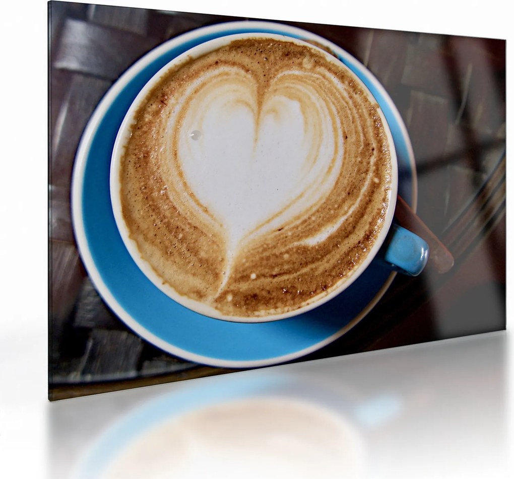 Obraz na szkle - Latte Art (70x50 cm)