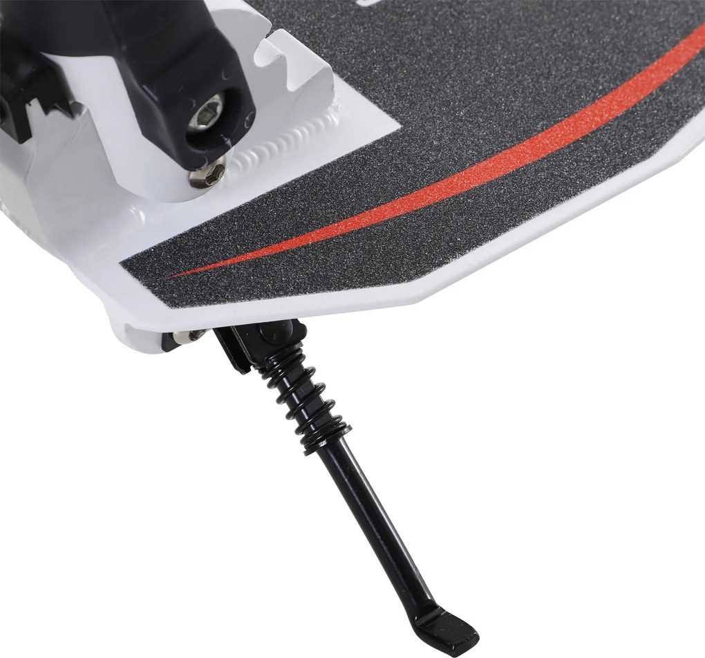 Homcom Hulajnoga Dziecięca z Amortyzacją Regulacja Wysokości Biała Aluminiowa | Aosom PL