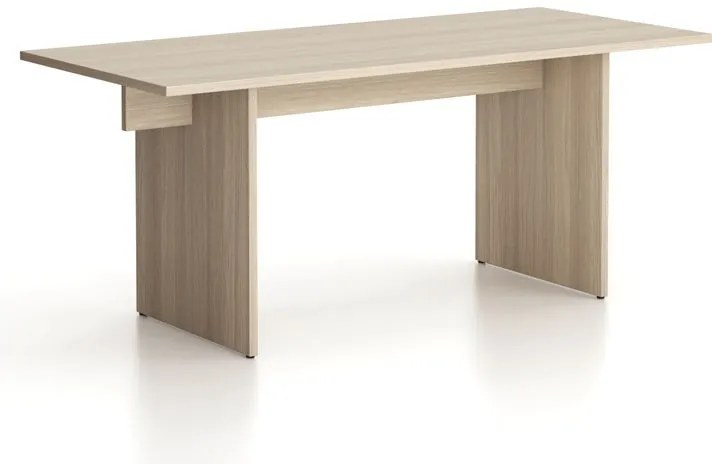 Biurko single SOLID, 180x80 cm, dąb naturalny