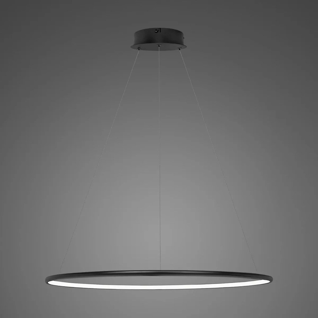 Lampa wisząca pojedynczy ring Ledowe Okręgi No.1 In 80 cm