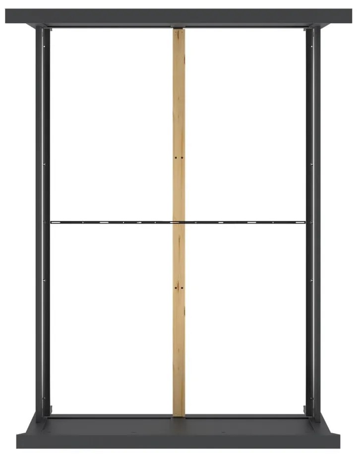 Szare łóżko dwuosobowe 140x200 cm Paris – Tvilum