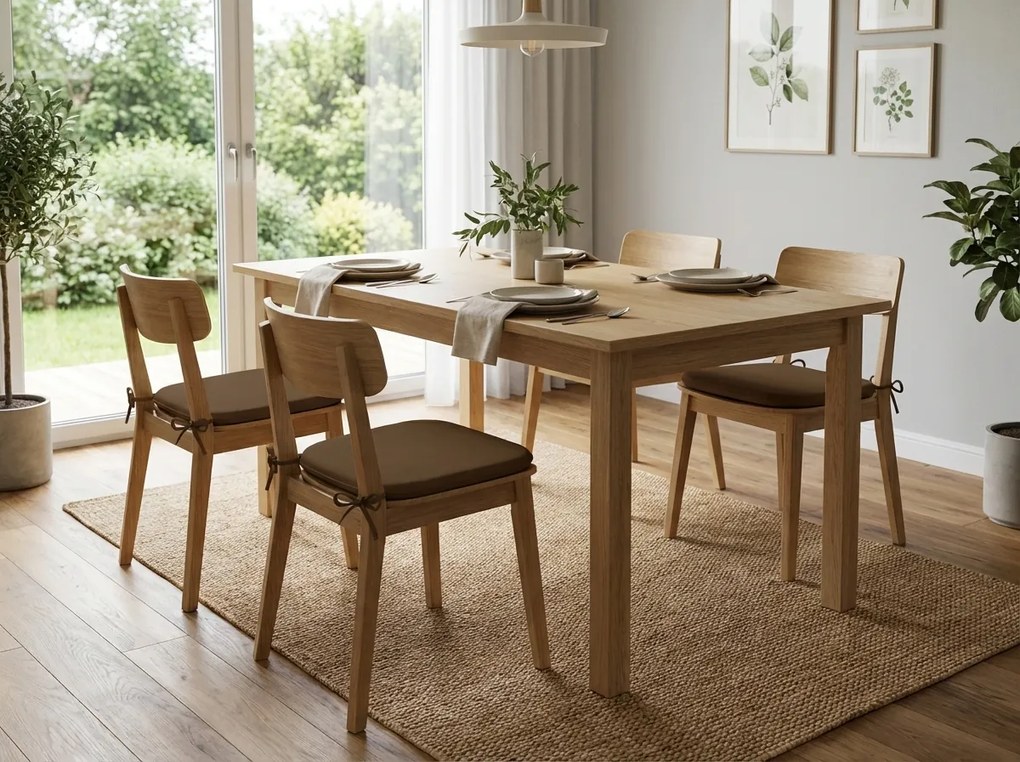 Poduszka na krzesło BASIC ciemnobrązowa