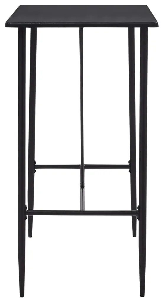 Czarny stolik barowy 60x120 – Wako