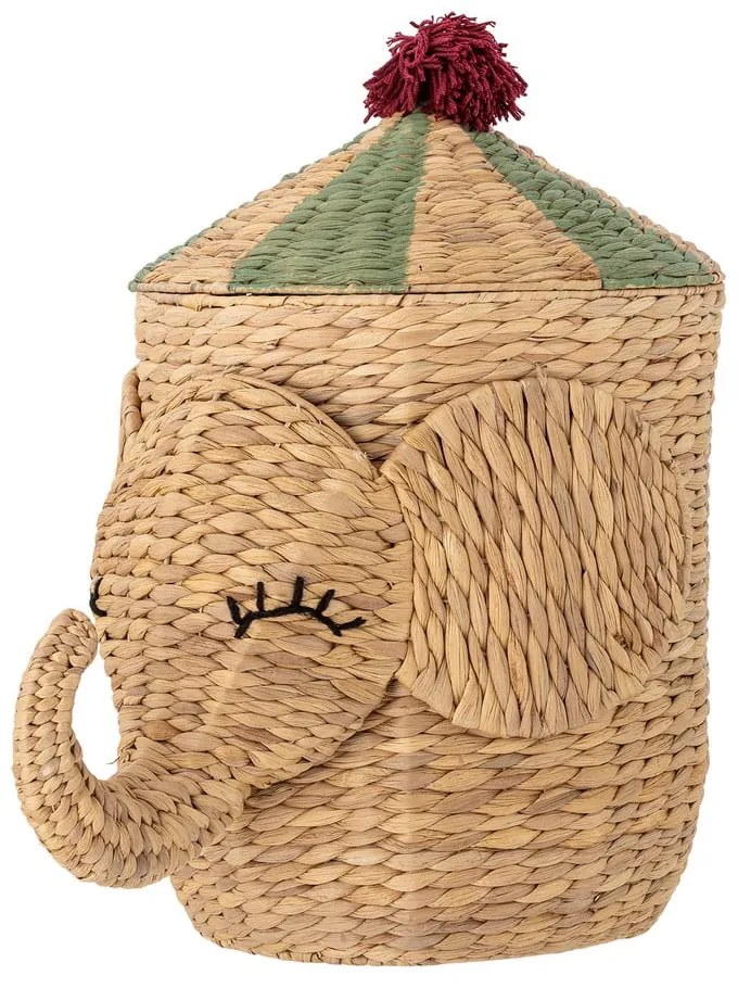 Dziecięcy kosz na zabawki z hiacyntu wodnego w naturalnym kolorze ø 35x50 cm Bobo – Bloomingville Mini