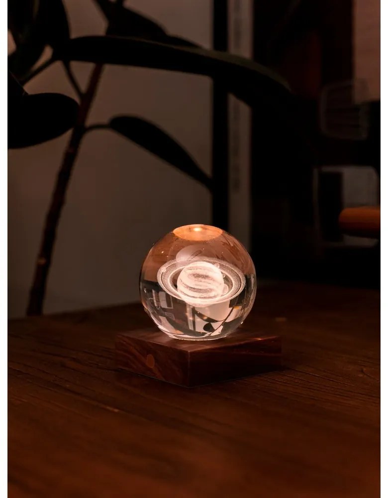 Ciemnobrązowa dekoracja świetlna na USB Amber – Gingko