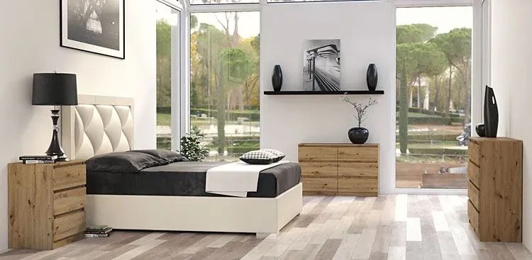 Duża Komoda 140 Cm Dąb Artisan K2-M83