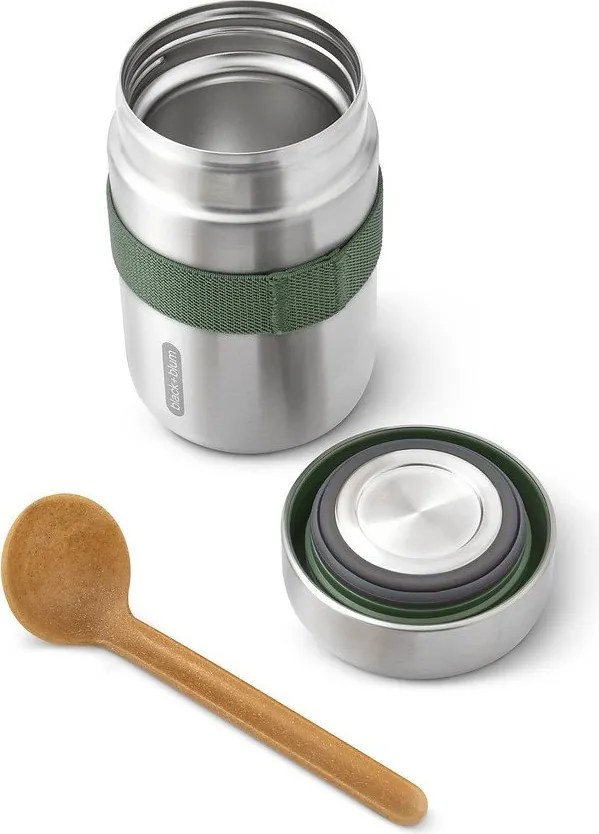 Termos na jedzenie ze stali nierdzewnej w kolorze srebra 400 ml – Black + Blum