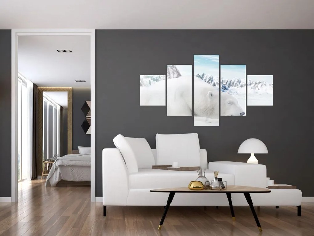 Obraz - Niedźwiedź polarny (125x70 cm)
