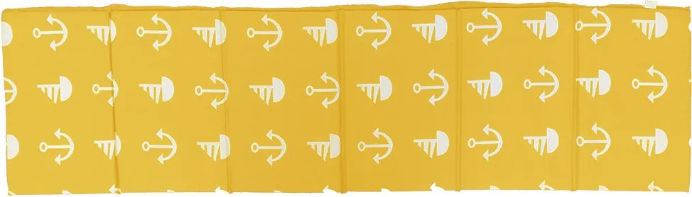 Leżak plażowy KOTWICA 180x50 cm, żółty