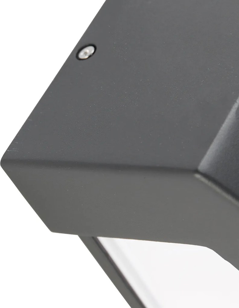 Nowoczesna lampa ścienna antracytowa IP44 - Hurricane 1