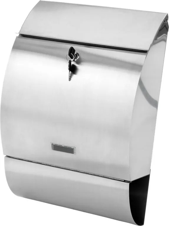 Skrzynka na listy ze stali nierdzewnej 33 x 48 x 17 cm