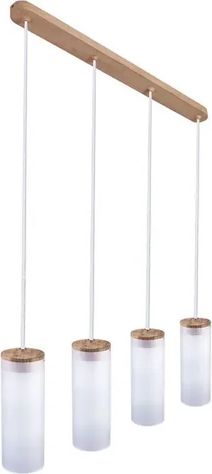 Biała poczwórna lampa wisząca nad stół - S239 L9-F45
