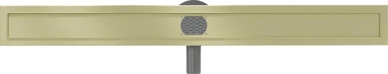 Mexen Flat 360° korpus do odpływu liniowego obrotowy 100 cm, złoty szczotkowany - 1A40100