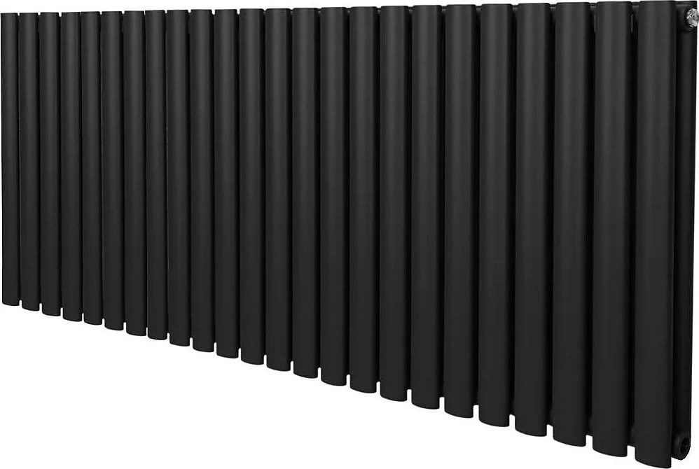 Grzejnik kolumnowy owalny – 600 mm x 1440 mm – czarny