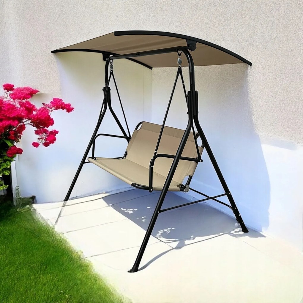 Huśtawka do ogrodu Paloma MAS-4006, wolnostojąca, kolor jasny brąz