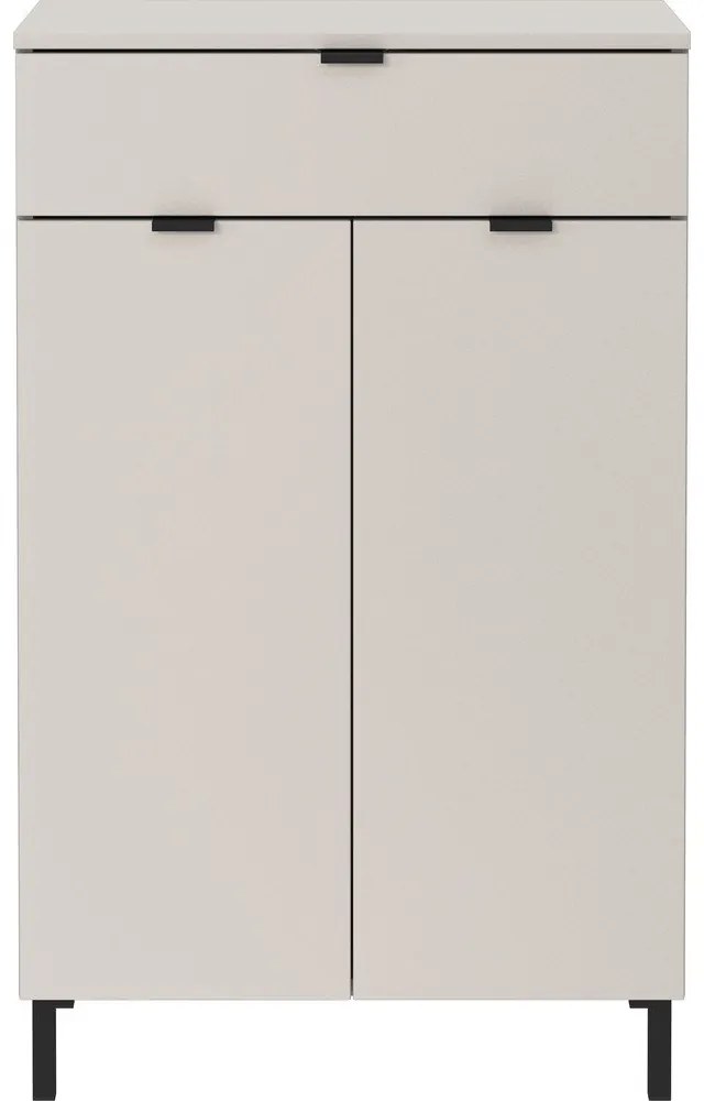 Kremowa wysoka szafka łazienkowa 60x97 cm Arcena – Germania