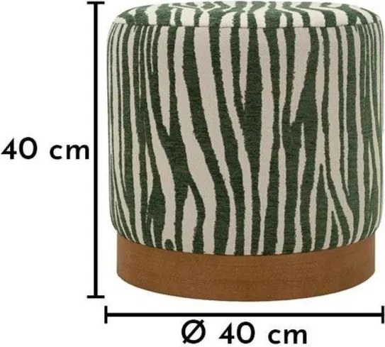 Zielony puf Savana – Mauro Ferretti