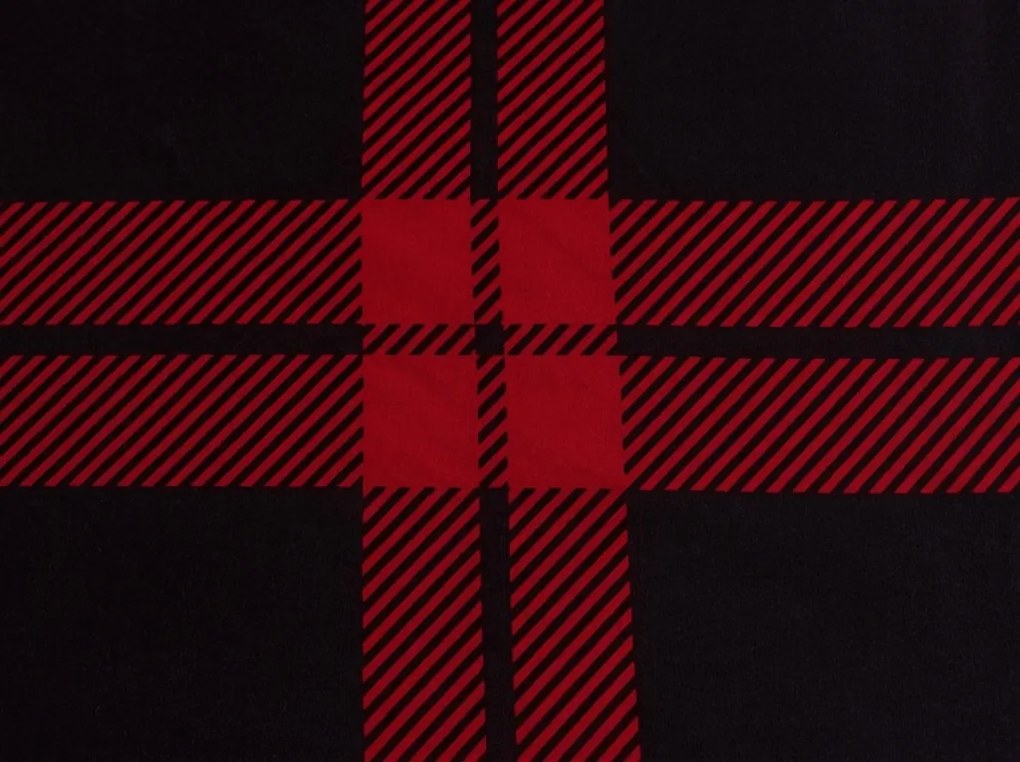 PrzytulneMieszkanie.pl Prześcieradło z mikrofibry ALBURY czerwone 90x200 cm