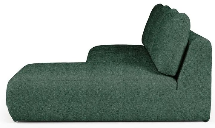 Zielony narożnik z materiału bouclé (prawostronny/z szezlongiem) Mirel – Rodier