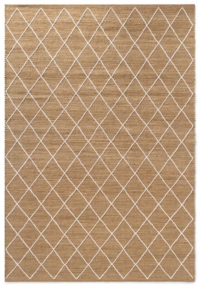 Dywan z juty tkany ręcznie w naturalnym kolorze 160x230 cm Kunu – Hanse Home