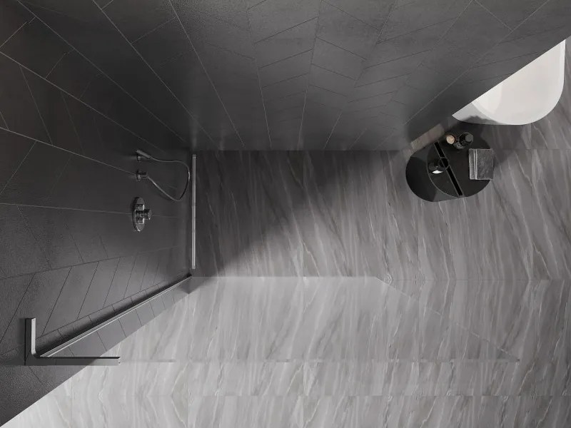 Mexen Kioto-X L ścianka prysznicowa Walk-in 70 x 200 cm, transparent 10 mm, chrom - 800-070-107-01-00-X