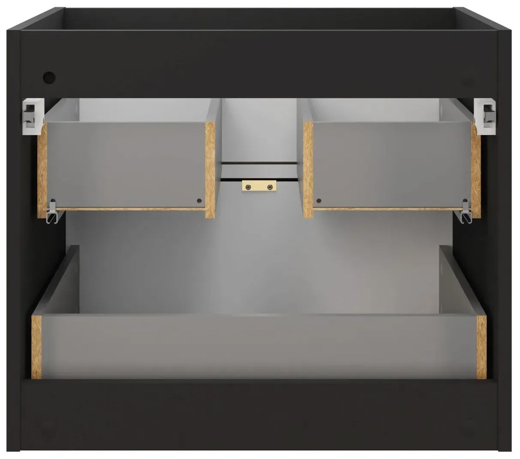 Szafka pod umywalkę TALIA CASELLA 2S 60cm dąb casella/czarny mat COMAD