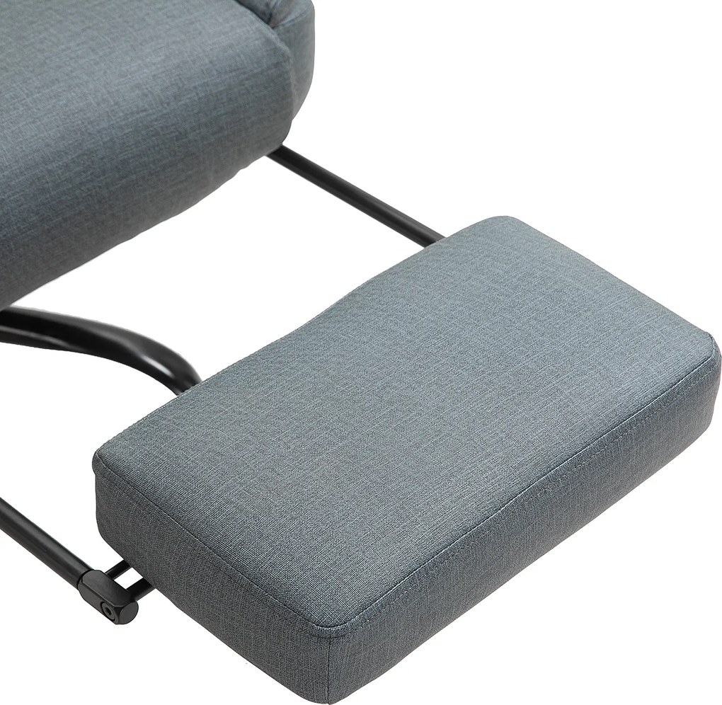 Krzesło biurowe Vinsetto fotel biurowy krzesło komputerowe z regulacją wysokości i podnóżkiem 360° PU 68x80x120–126cm | Aosom PL