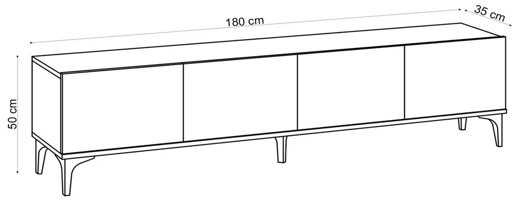 Stolik pod telewizor Nora Sapphire Oak