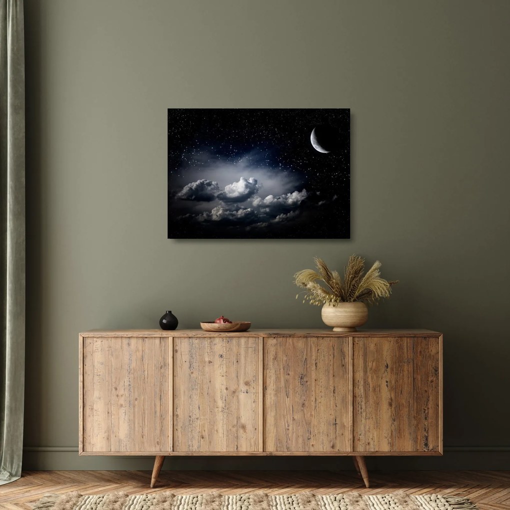 Obraz na szkle - Gwiaździste niebo (70x50 cm)