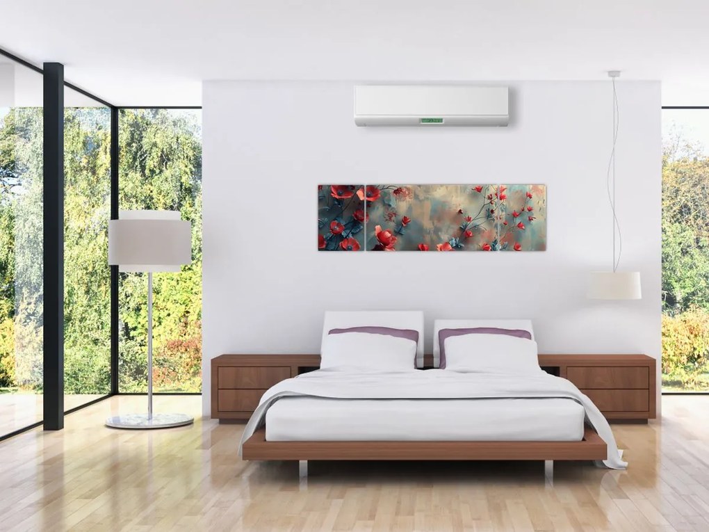 Obraz - Wilcze maki (170x50 cm)