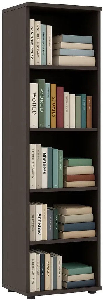 Minimalistyczny regał na książki wenge E5-F39