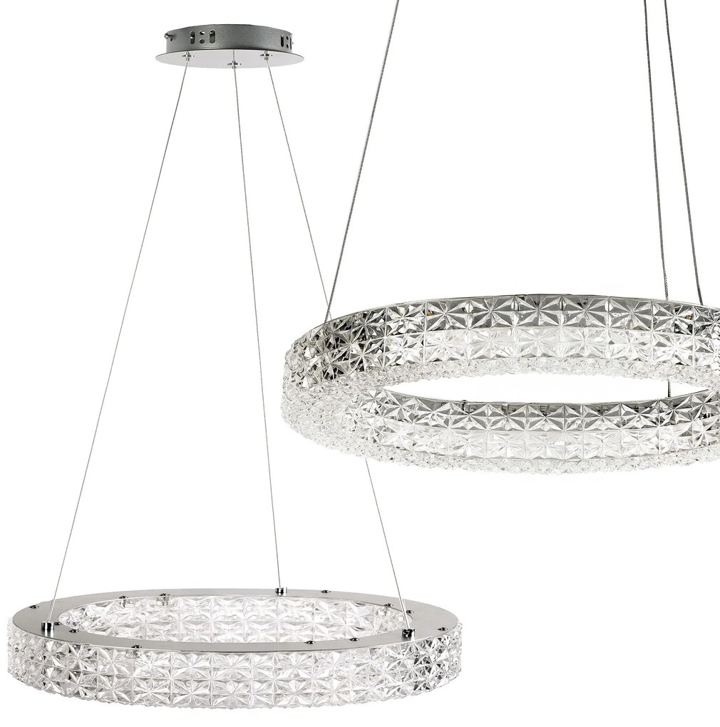 LAMPA WISZĄCA LED MS005-CP 50cm Chrom