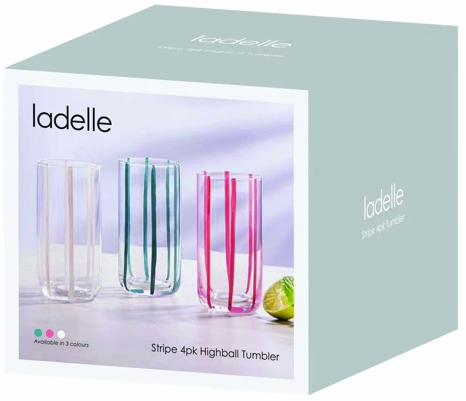 Szklanki zestaw 4 szt. 450 ml Stripe – Ladelle