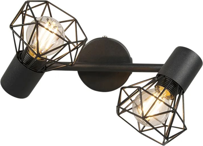 Inteligentny reflektor czarny obrotowy i uchylny z 2 żarówkami Wifi P45 - Mosh