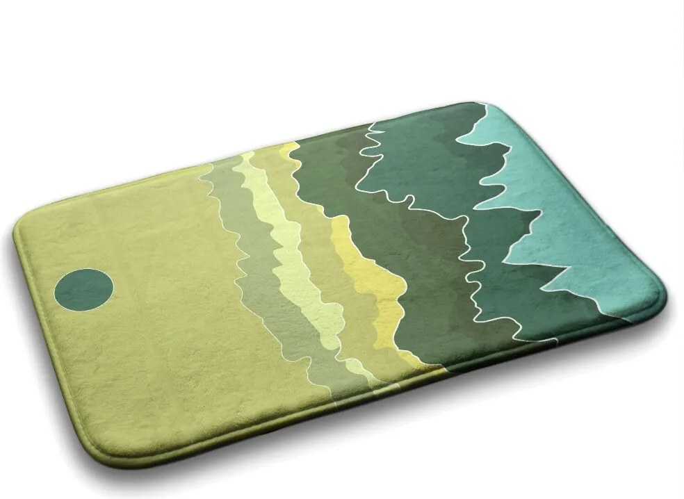 Dywanik antypoślizgowy do łazienki Dywanik antypoślizgowy do łazienki Góry Abstrakcja